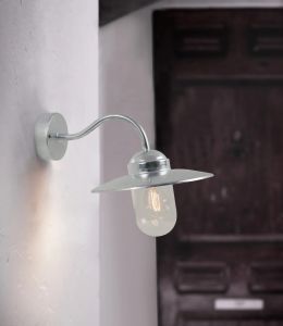 Wandlamp Luxembourg E27 verzinkt IP54 - Afbeelding 2