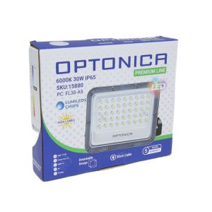 LED Bouwlamp 30W 6000K zwart - premium - Afbeelding 2