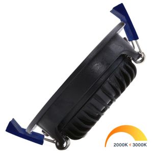 LED inbouwspot 5W DimToWarm 85mm 36gr vierkant verstelbaar zwart - Afbeelding 2