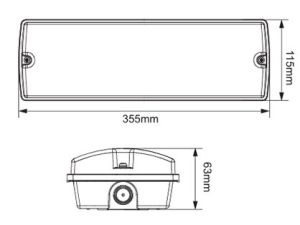 LED Portiek armatuur 4-8W 3CCT opaalkap IP65 + daglichtsensor - Afbeelding 2