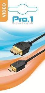 HDMI 1.4 kabel A naar D micro 1,5m - Afbeelding 2