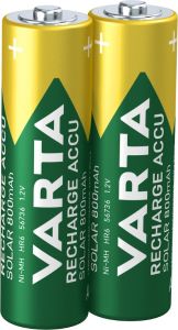 Varta NiMH oplaadbare batterij AAA 550mA Solar blister(2) - Afbeelding 2