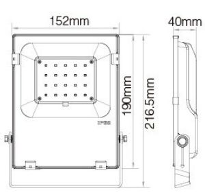 RGB-CCT LED Schijnwerper IP65 20W - Afbeelding 2