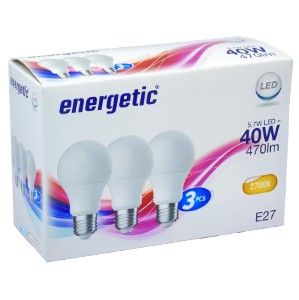 Energetic LED GLS E27 4,8-40W 2700K mat doos a3 - Afbeelding 2