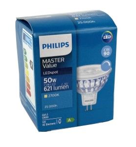 Philips LED spot GU5.3 12V 7,5-50W 2700K dimbaar - Afbeelding 2