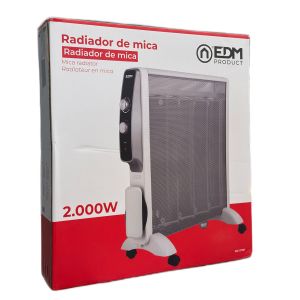 Infraroodstraler Mica 2000W wit met thermostaat - Afbeelding 2