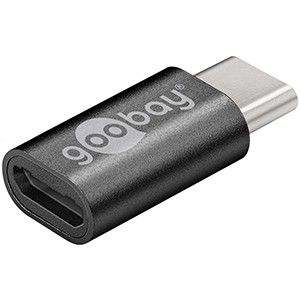 USB-C naar USB-micro adapter zwart - Afbeelding 2