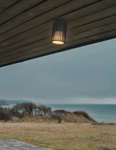 Plafondlamp Aludra E27 zilver antraciet IP54 - Afbeelding 2