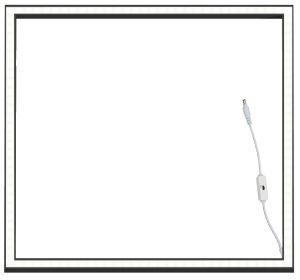LED edgelit paneel zwart 60x60cm 40W 3CCT 3525Lm - Afbeelding 2