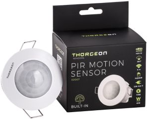 Bewegingsmelder IR inbouw plafond 360 graden plat wit - Afbeelding 2