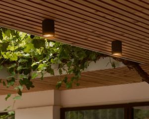 Plafondlamp Kyklop Ripple rond GU10 zwart IP54 - Afbeelding 2