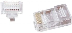 Modulaire plug RJ45 doorsteekmontage zak(100) - Afbeelding 2