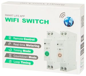 Slimme relaisschakelaar 63A din-rail SMART Wi-Fi TUYA - Afbeelding 2