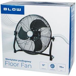 Vloerventilator 30cm 70W zwart - Afbeelding 2