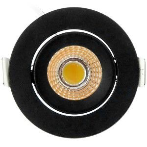 LED inbouwspot 5W DimToWarm 62mm 36gr rond verstelbaar zwart - Afbeelding 2