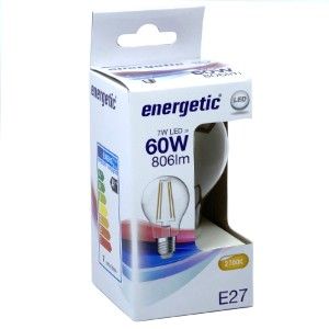 Energetic LED GLS E27 6,8-63W 4000K filament helder - Afbeelding 2