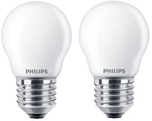 Philips LED kogel E27 2,2-25W 2700K filament mat blister(2) - Afbeelding 2