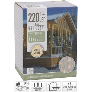 Gordijnverlichting 220 LEDs warm wit - Afbeelding 2