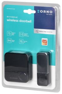Draadloze deurbel set 200m plug-in zwart SMART Wi-Fi TUYA - Afbeelding 2