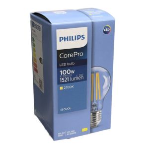 Philips LED GLS E27 10,5-100W 2700K filament helder - Afbeelding 2