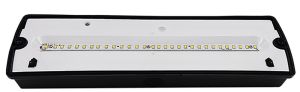 LED noodverlichting opbouw 3W IP65 zwart - Afbeelding 2