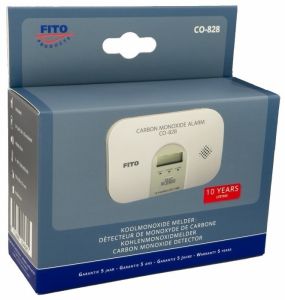 Koolmonoxidemelder op batterij LCD Fito - Afbeelding 2