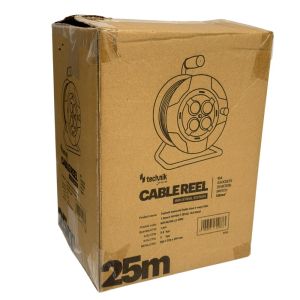 Kabelhaspel H07 3x1,5qmm 25m metaal - Afbeelding 2