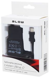 USB-C lader met vaste kabel 115cm 2,1A - Afbeelding 2