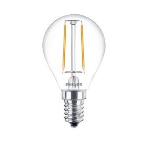 Philips LED kogel E14 2-25W 2700K filament helder blister - Afbeelding 2