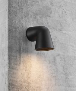 Wandlamp Front GU10 zwart IP44 - Afbeelding 2