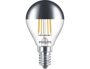 Philips LED kogel E14 4-35W 2700K filament kopspiegel blister - Afbeelding 2