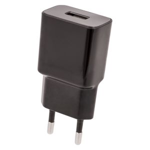 USB lader 2,1A zwart - Afbeelding 2