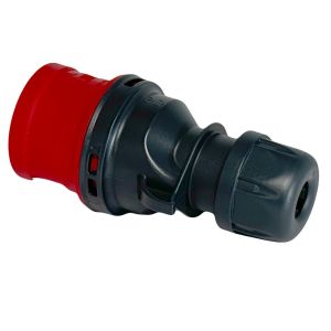 CEE 5P/32A/400V stekker rood - Afbeelding 2