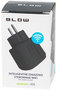 Slimme stekker 3600W Blow SMART Wi-Fi TUYA zwart - Afbeelding 2