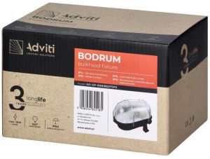 Wandlamp E27 ovaal pvc met metalen korf zwart - Afbeelding 2