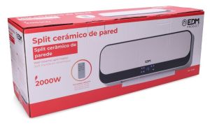 Keramische kachel wandmodel zwart/wit 2000W - Afbeelding 2