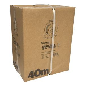Kabelhaspel H07 3x2,5qmm 40m metaal - Afbeelding 2
