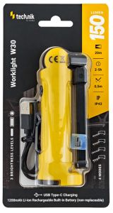 Technik LED werklamp W30 oplaadbaar COB + 1x2835 LED 150 lumen - Afbeelding 2
