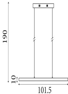 LED Hanglamp pendel Layla 29W 3CCT verstelbaar + IR bediening - Afbeelding 2