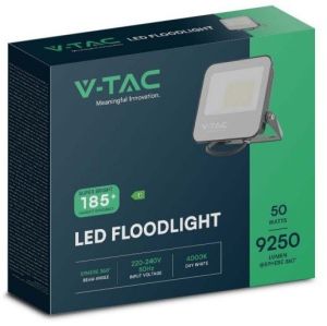 V-TAC LED Bouwlamp 50W 6500K zwart - High lumen - Afbeelding 2