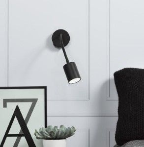 Wandlamp Explore Flex GU-10 met schakelaar zwart - Afbeelding 2