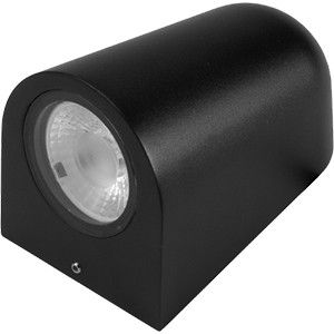 LED Wandlamp 5,8W pyramide zwart 2700K - Afbeelding 3