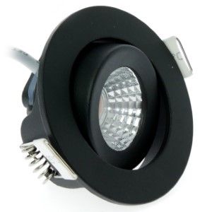 LED inbouwspot 5W DimToWarm 62mm 36gr rond verstelbaar zwart - Afbeelding 3