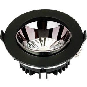 LED COB downlighter zwart 10W 3000K verstelbaar - Afbeelding 3