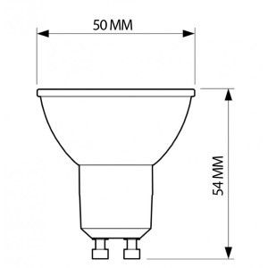 Philips LED spot GU10 3-35W 4000K dimbaar - Afbeelding 3