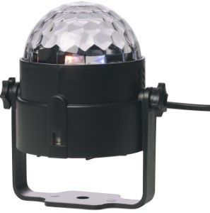LED Partybol disco 4W 7 functies +ab zwart - Afbeelding 3