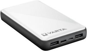 Powerbank 15.000mA zilver USB + USB-C - Afbeelding 3