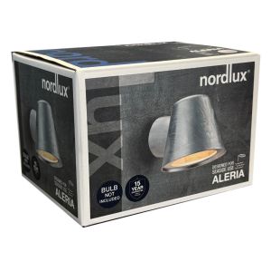 Wandlamp Aleria verzinkt GU10 IP44 - Afbeelding 3