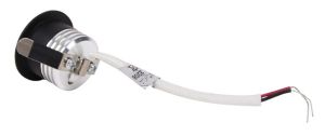 LED mini inbouwspot 1,5W 2700K 37mm 60gr rond vast zwart - Afbeelding 3