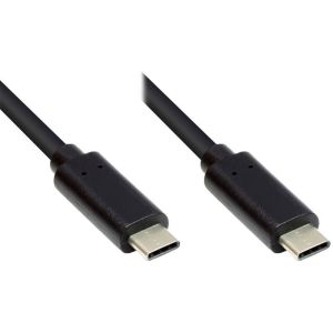 USB-C - USB-C laadkabel 1,5m zwart - max 100W - Afbeelding 3